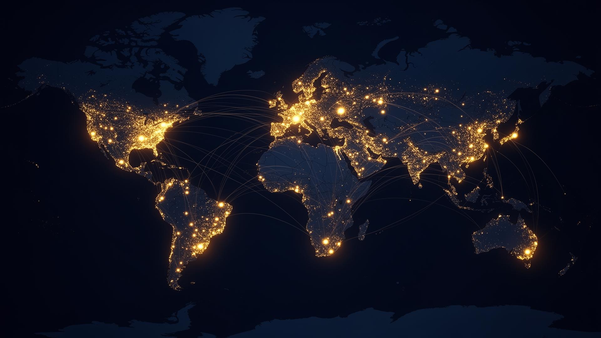 Global prayer activity map